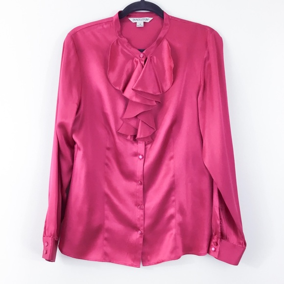 Pendleton Tops - Pendleton 100% Silk Blouse